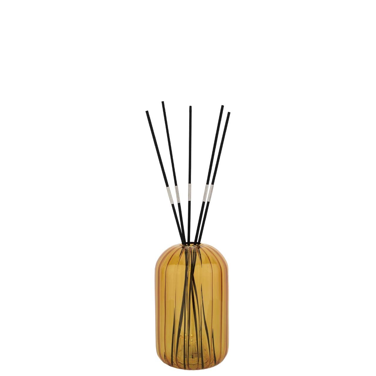 VASETTI MM 85*140 IN VETRO FESONATO CON LED E STICKS DIFFUSORI